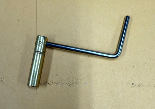 New brass clock - brass, key